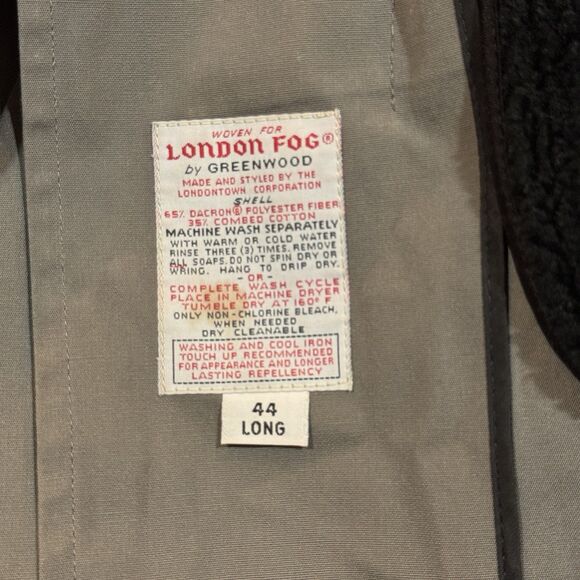 London Fog Maincoat 44L – Made in USA – Vintage Raincoat/Overcoat - Picture 12 of 16